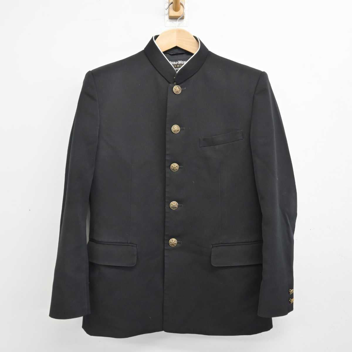 【新品未使用】福岡市内中学男子 制服ズボン 中古】福岡県 福岡市内中学校新標準服 男子制服 3点（ブレザー