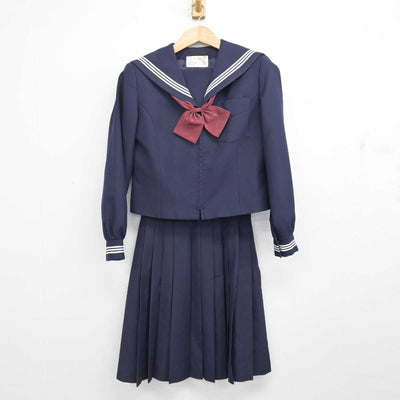 【中古】静岡県 浅羽中学校 女子制服 3点 (セーラー服・スカート) sf083939