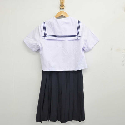 【中古】静岡県 北浜中学校 女子制服 3点 (セーラー服・スカート) sf083940