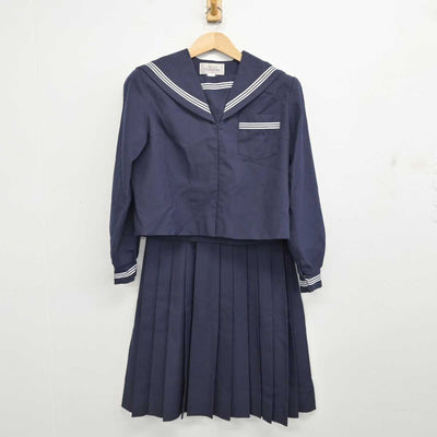 【中古】静岡県 北浜中学校 女子制服 2点 (セーラー服・スカート) sf083941