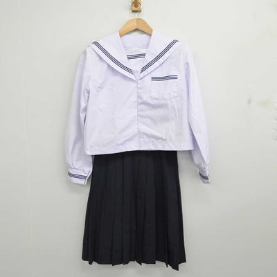 【中古】静岡県 北浜中学校 女子制服 4点 (セーラー服・スカート) sf083942