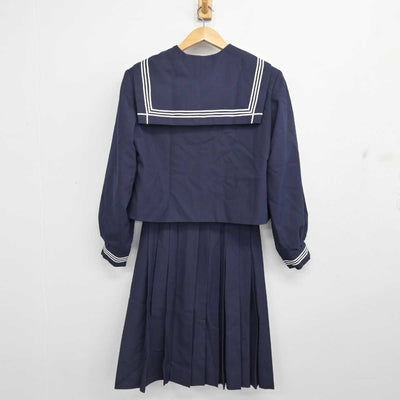 【中古】静岡県 北浜中学校 女子制服 3点 (セーラー服・スカート) sf083943