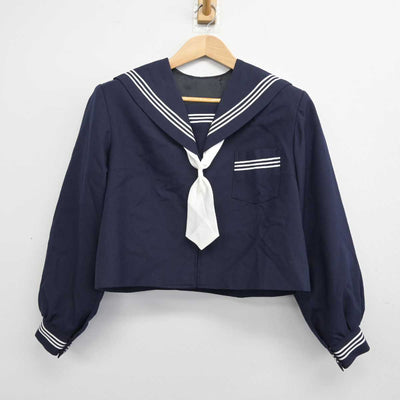 【中古】静岡県 北浜中学校 女子制服 3点 (セーラー服・スカート) sf083943