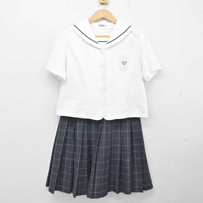 【中古】福岡県 三国中学校 女子制服 2点 (ブラウス・スカート) sf083952