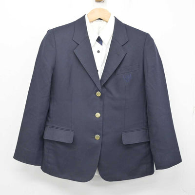 【中古】福岡県 三国中学校 女子制服 2点 (ブレザー・シャツ) sf083953