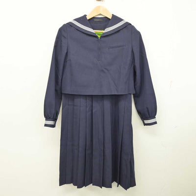 【中古】福岡県 修猷館高等学校 女子制服 2点 (セーラー服・ジャンパースカート) sf083961