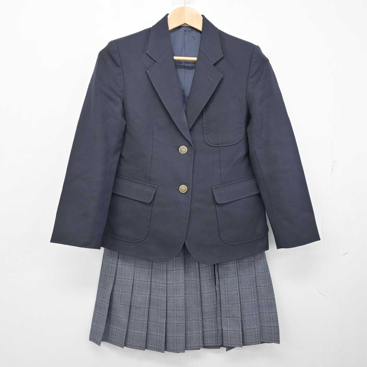 【中古】神奈川県 万騎が原中学校 女子制服 2点 (ブレザー・スカート) sf083990