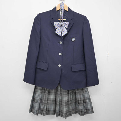 【中古】北海道 北海道石狩南高等学校 女子制服 4点 (ブレザー・ニット・スカート) sf084012