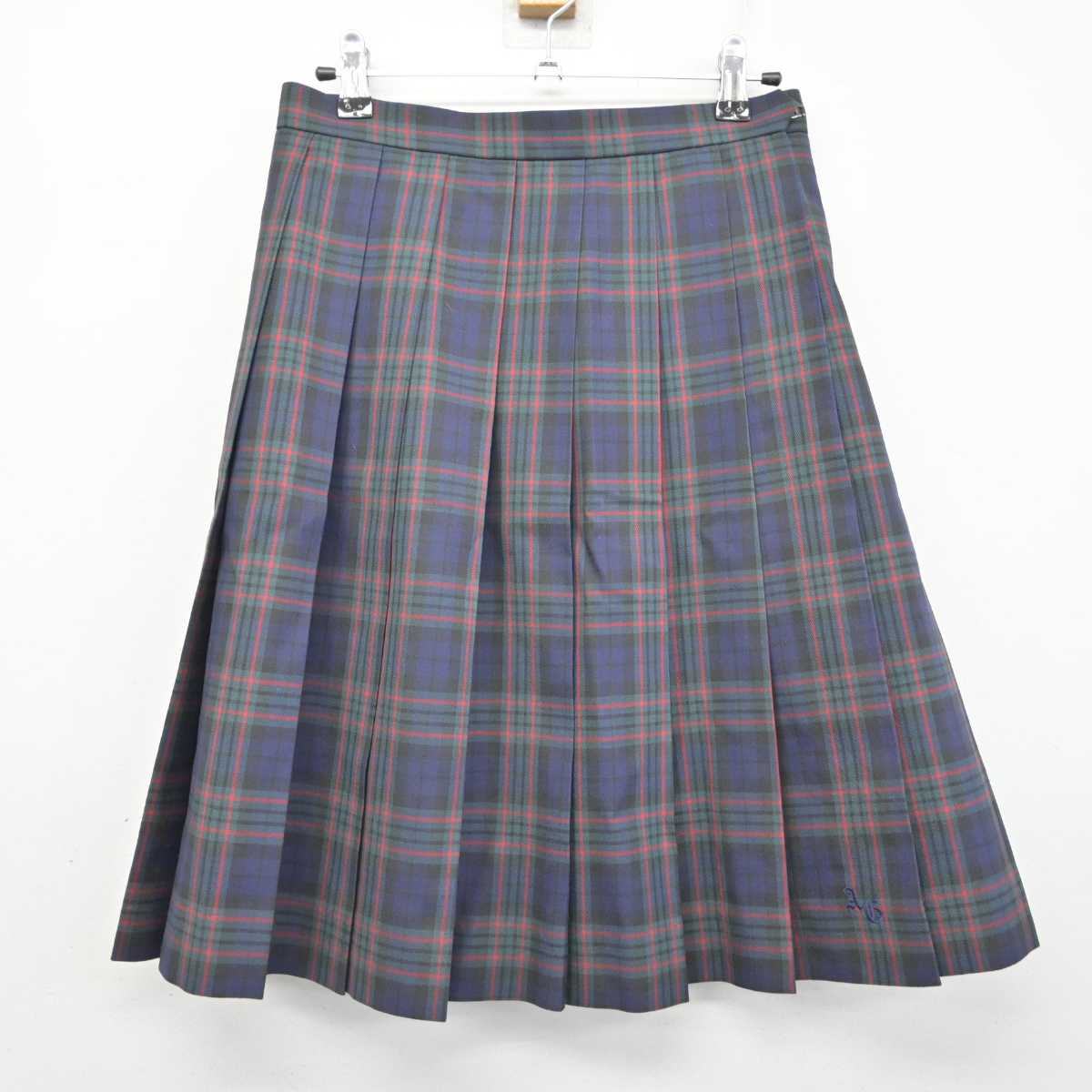 【中古】愛知県 安城学園高等学校 女子制服 3点 (ニット・スカート) sf084015