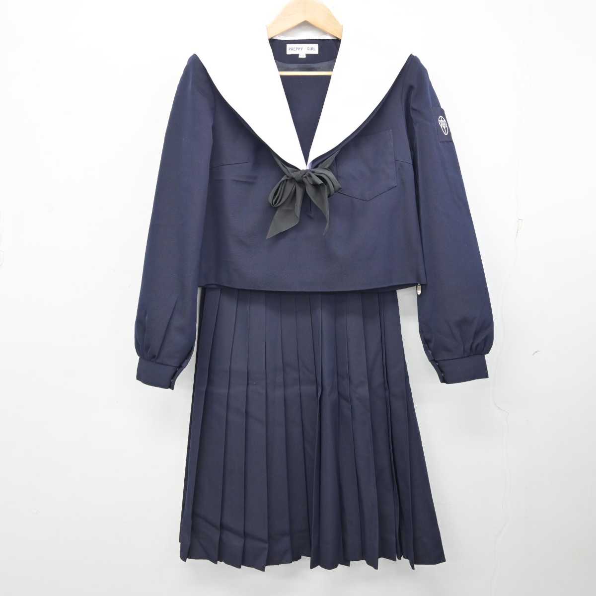 【中古】愛知県 安城北中学校 女子制服 5点 (セーラー服・スカート) sf084018