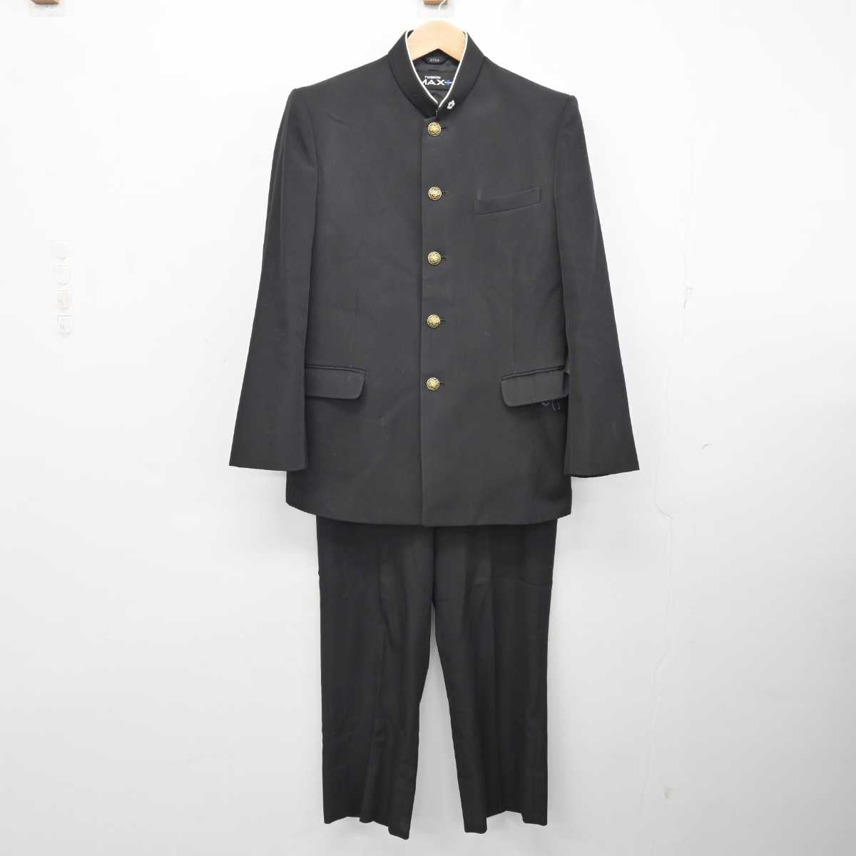 【中古】福島県 磐城高等学校 男子制服 3点 (学ラン・ズボン) sf084024