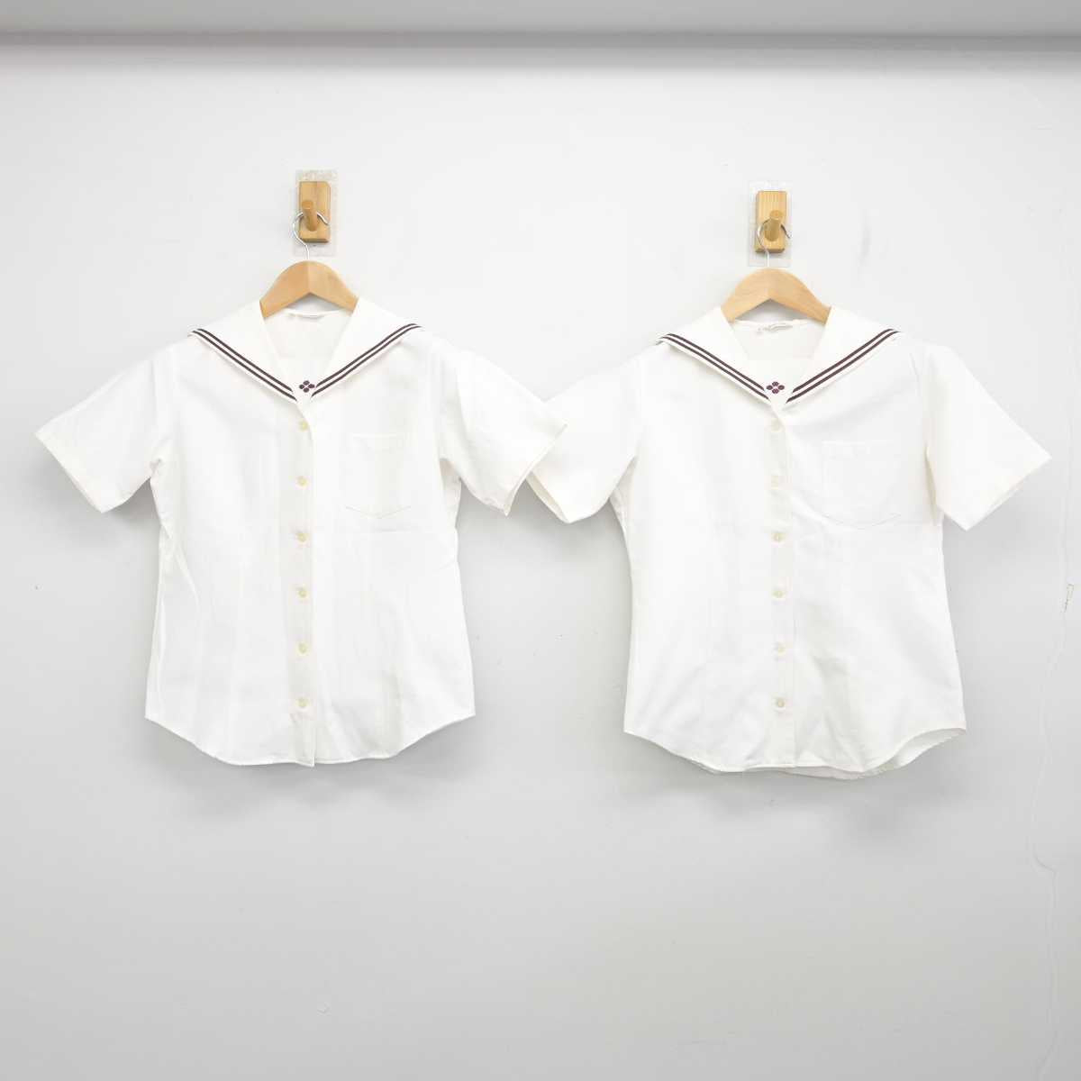 【中古】群馬県 共愛学園中学校・高等学校 女子制服 2点 (セーラー服) sf084039