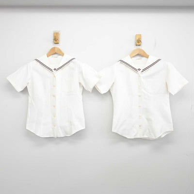 【中古】群馬県 共愛学園中学校・高等学校 女子制服 2点 (セーラー服) sf084039