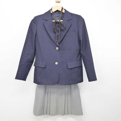 【中古】神奈川県 大船高等学校 女子制服 4点 (ブレザー・スカート) sf084043