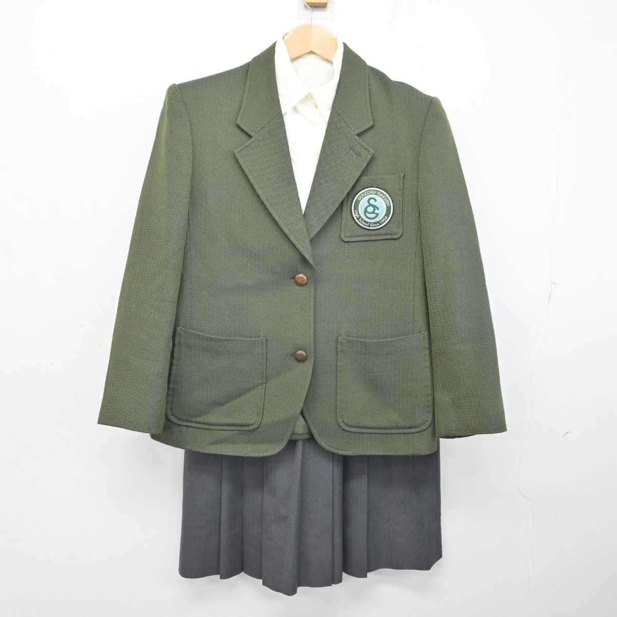 【中古】神奈川県 洗足学園中学高等学校 女子制服 3点 (ブレザー・シャツ・スカート) sf084069