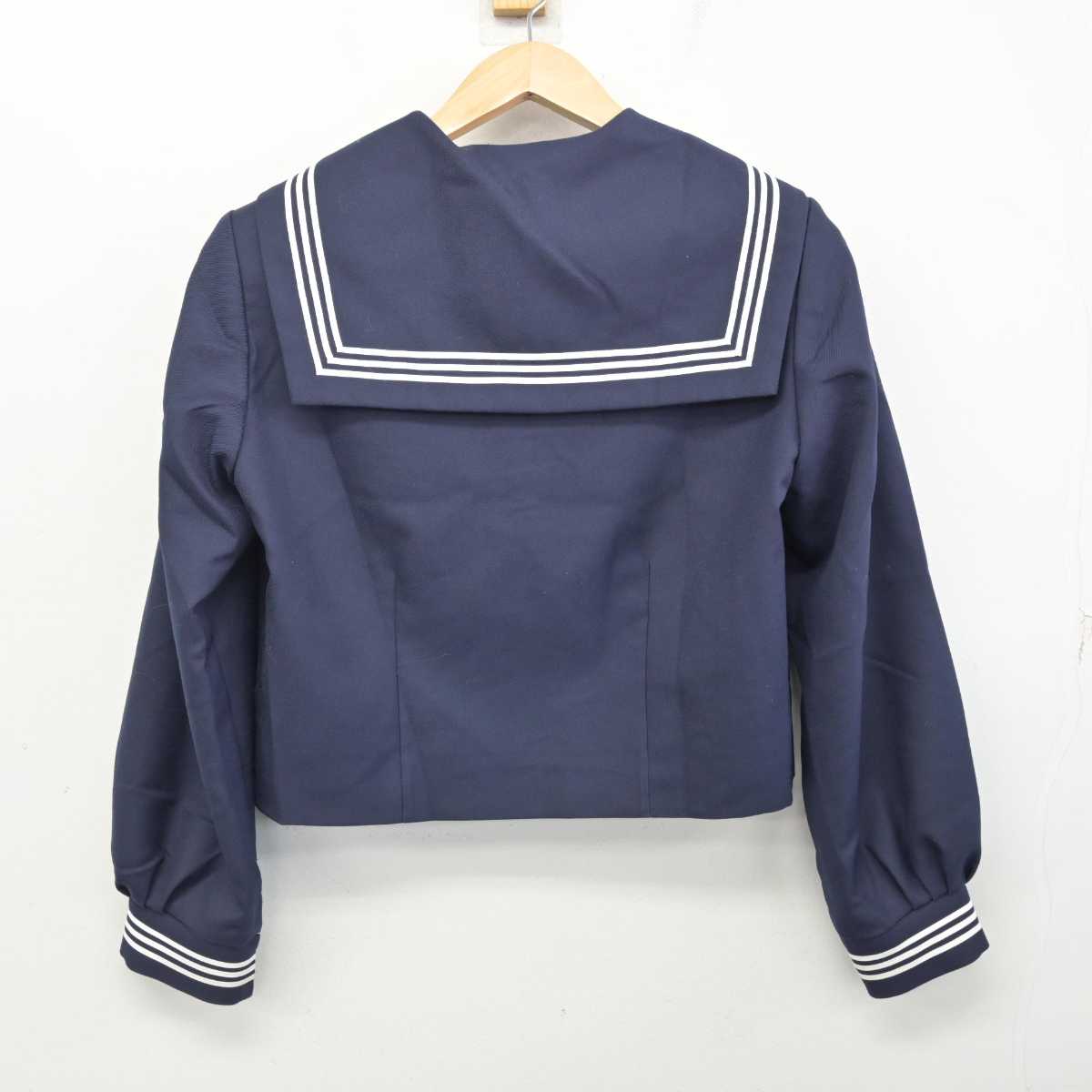 【中古】埼玉県 鴻巣市立吹上中学校 女子制服 2点 (セーラー服・スカート) sf084093