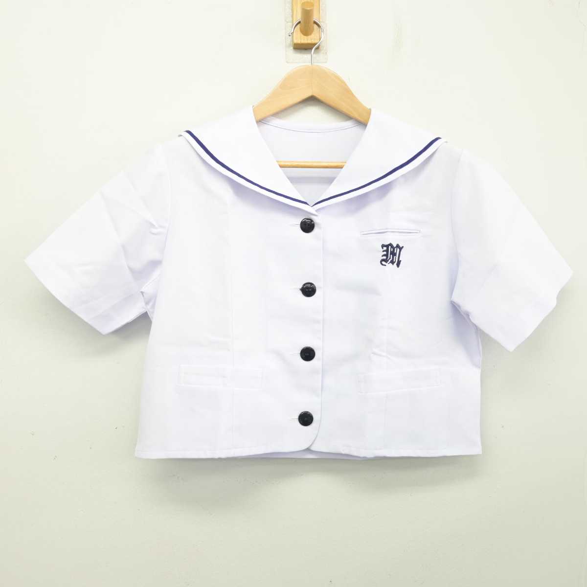 【中古】兵庫県 淡路三原高等学校/旧制服 女子制服 1点 (ブラウス) sf084101