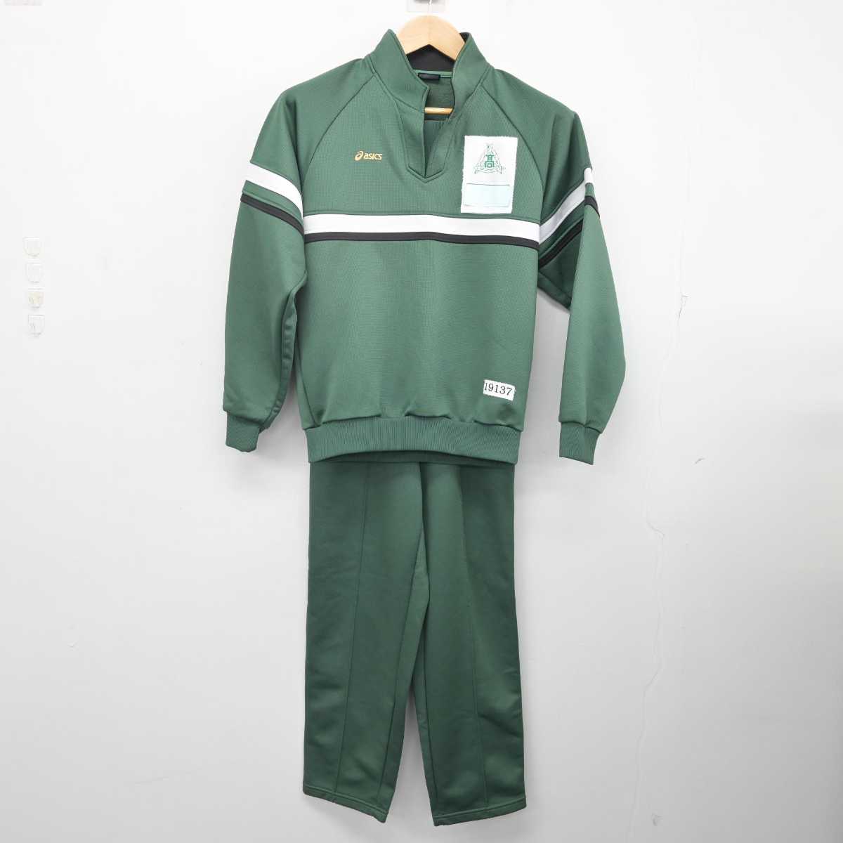 【中古】兵庫県 淡路三原高等学校 女子制服 2点 (ジャージ 上・ジャージ 下) sf084102