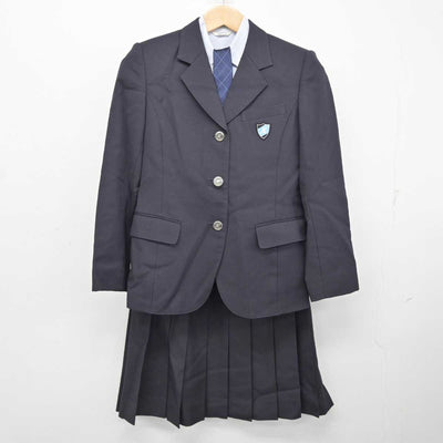 【中古】北海道 札幌清田高等学校 女子制服 4点 (ブレザー・シャツ・スカート) sf084105