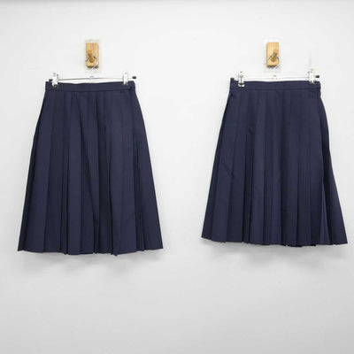 【中古】富山県 富山中部高等学校 女子制服 2点 (スカート・スカート) sf084109