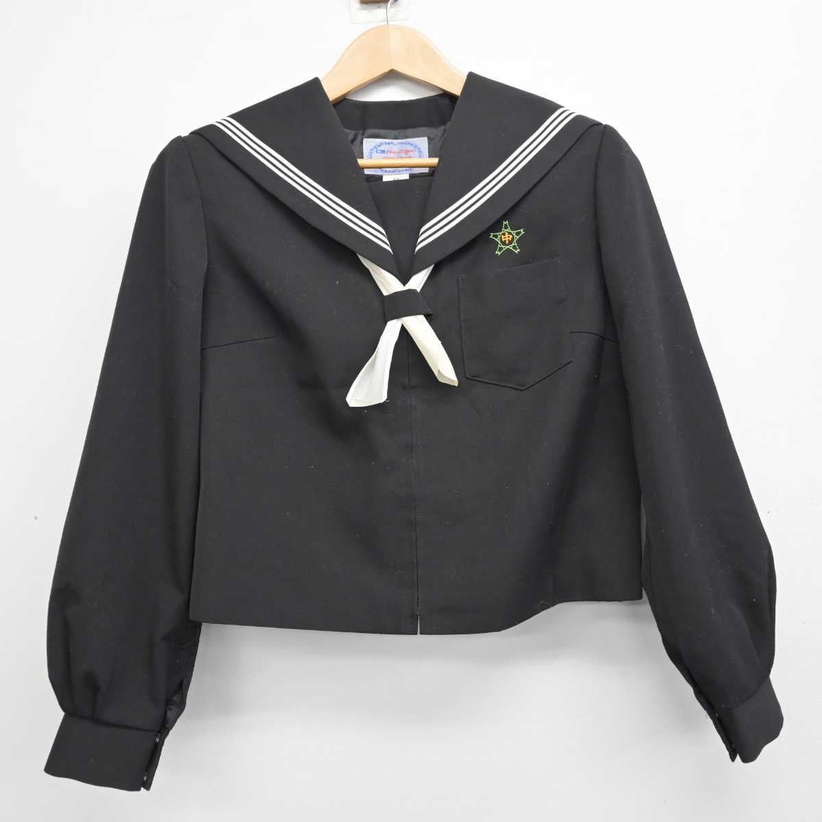 【中古】三重県 久保中学校 女子制服 3点 (セーラー服・スカート) sf084111