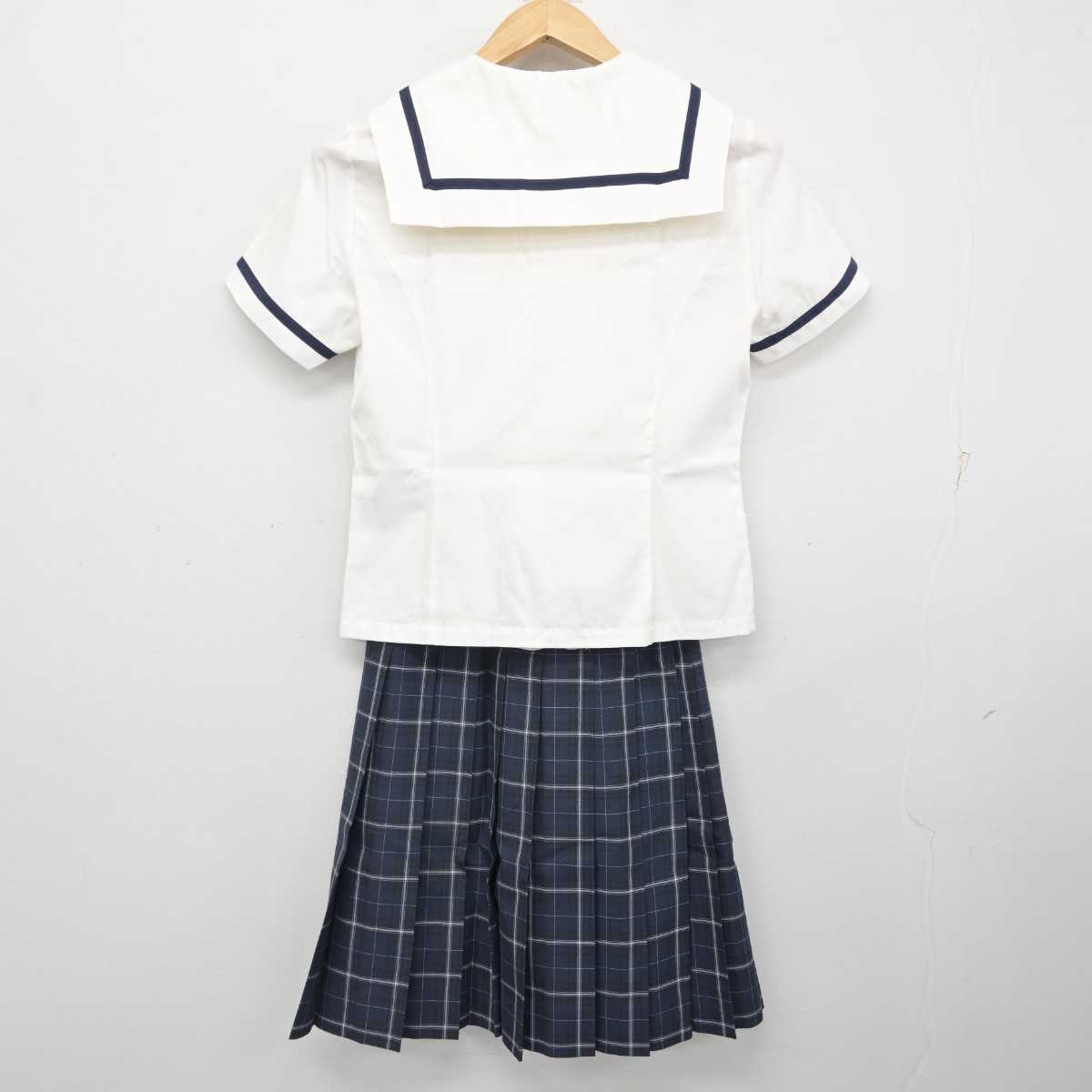 【中古】兵庫県 淡路三原高等学校 女子制服 2点 (セーラー服・スカート) sf084124