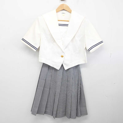 【中古】秋田県 由利高等学校 女子制服 2点 (セーラー服・スカート) sf084147