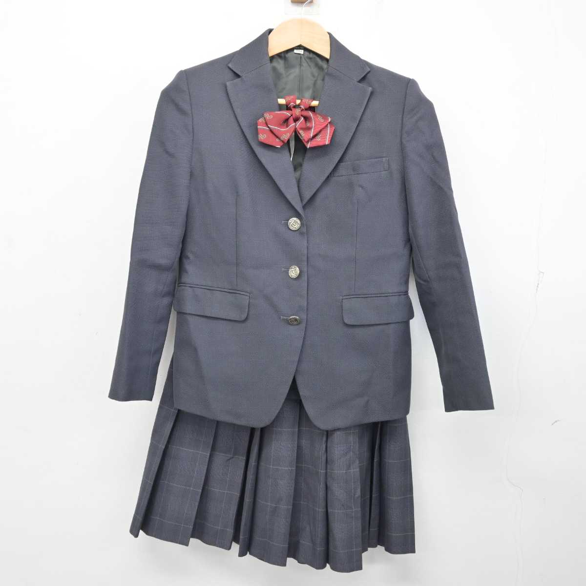 【中古】三重県 津商業高等学校 女子制服 3点 (ブレザー・スカート) sf084149