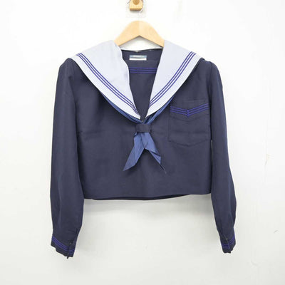 【中古】大阪府 平野北中学校 女子制服 3点 (セーラー服・スカート) sf084184