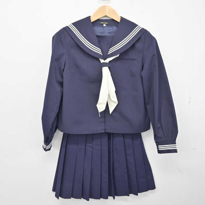 【中古】新潟県 妙高高原中学校 女子制服 3点 (セーラー服・スカート) sf084185