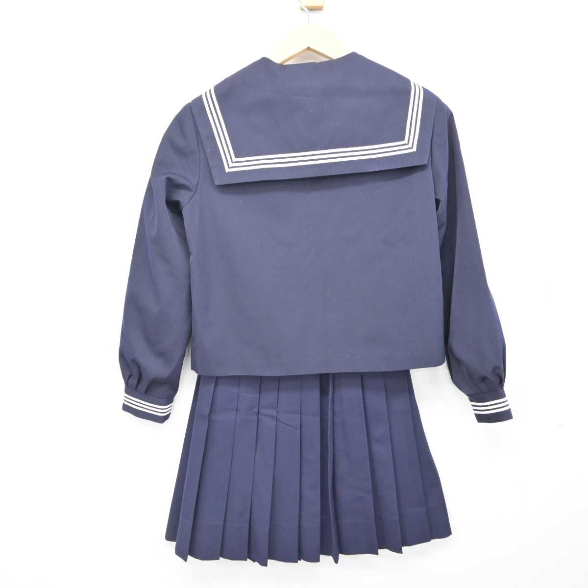 【中古】新潟県 妙高高原中学校 女子制服 3点 (セーラー服・スカート) sf084185