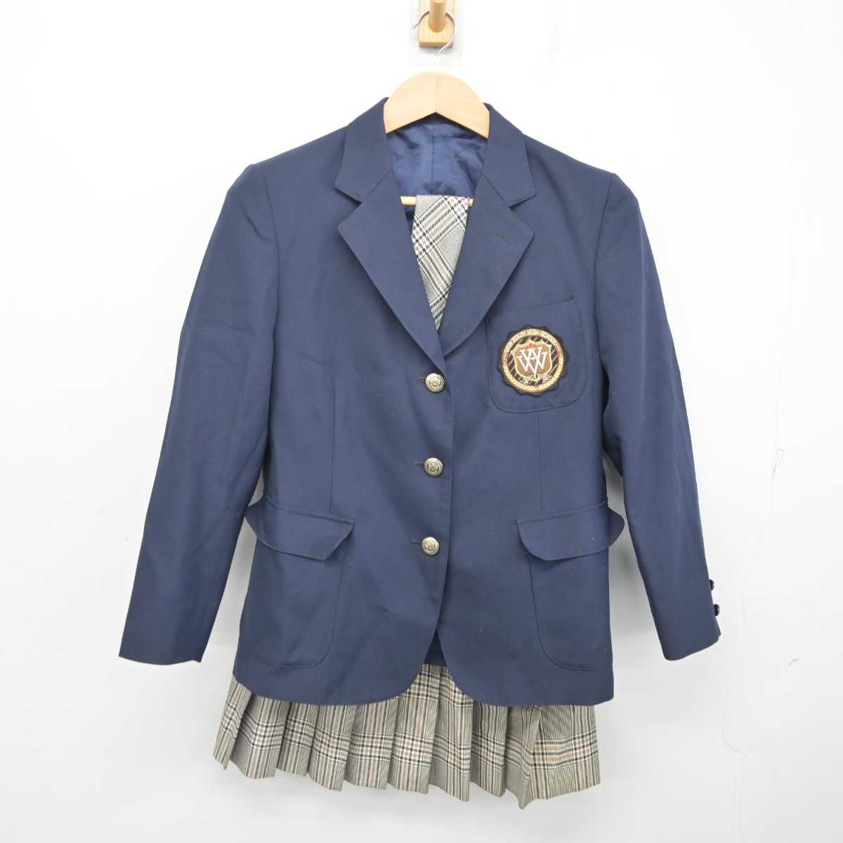 【中古】東京都 VAW栄光ハイスクール 女子制服 3点 (ブレザー・スカート) sf084198