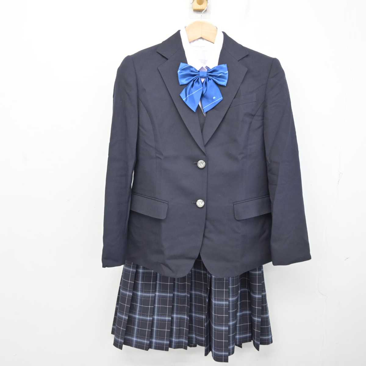 【中古】東京都 第一商業高等学校 女子制服 5点 (ブレザー・ベスト・シャツ・スカート) sf084208