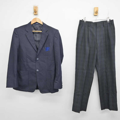 【中古】茨城県 竜ヶ崎南高等学校 男子制服 2点 (ブレザー・ズボン) sf084216