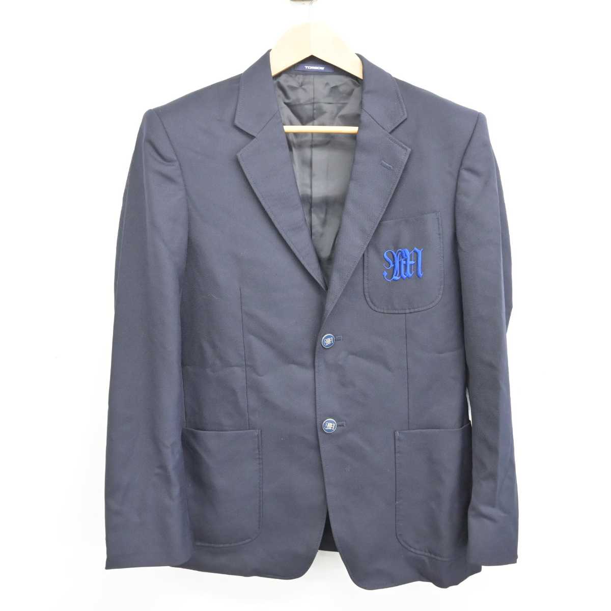 【中古】茨城県 竜ヶ崎南高等学校 男子制服 2点 (ブレザー・ズボン) sf084216