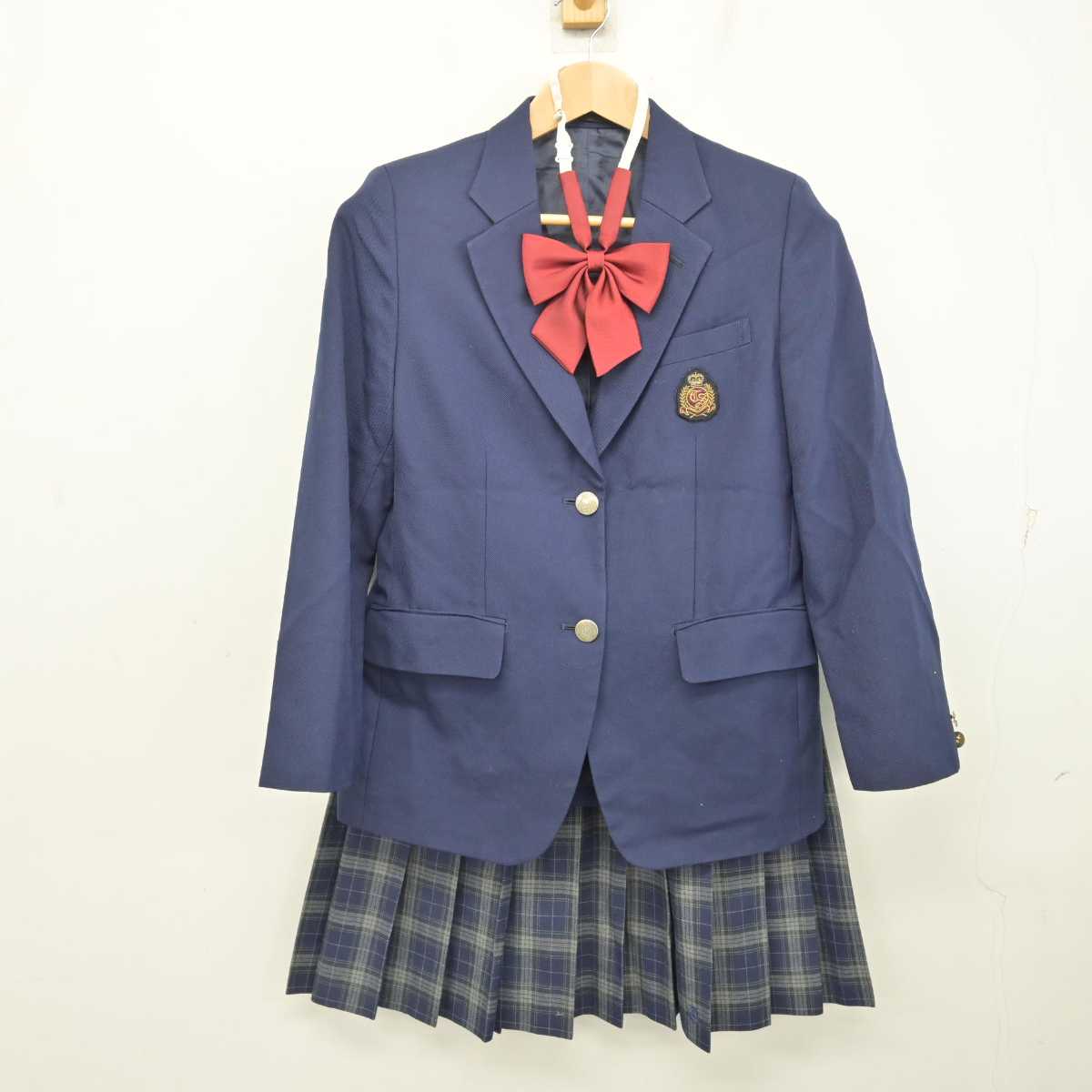 【中古】茨城県 取手第二高等学校/旧制服 女子制服 4点 (ブレザー・スカート) sf084217