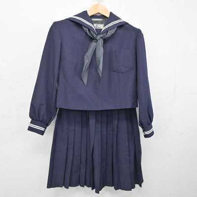 【中古】兵庫県 生野高等学校 女子制服 3点 (セーラー服・スカート) sf084224