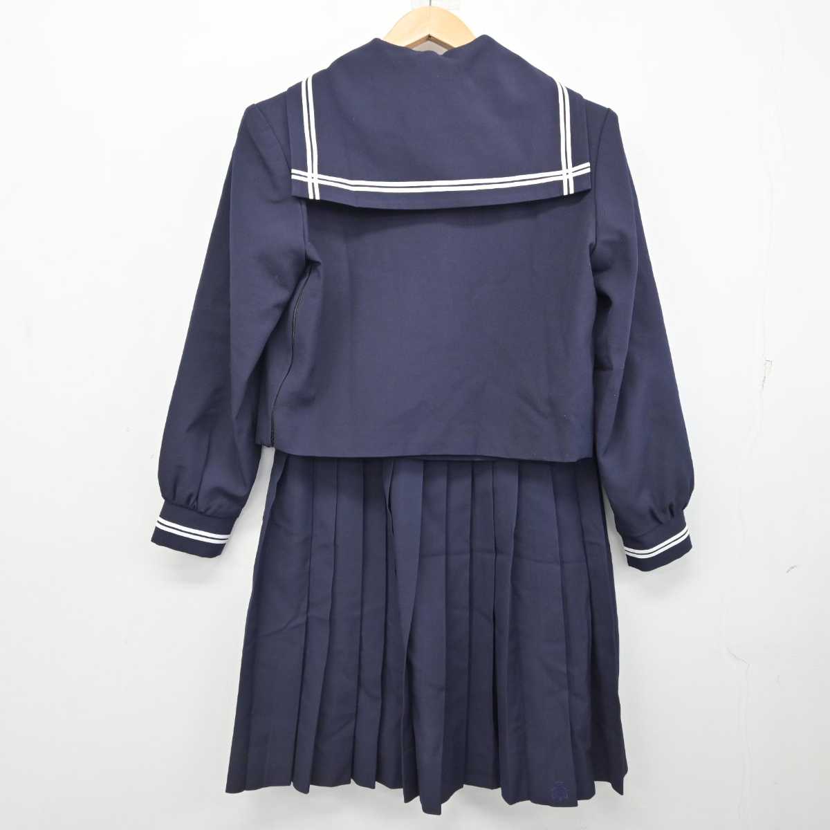 【中古】兵庫県 生野高等学校 女子制服 3点 (セーラー服・スカート) sf084224