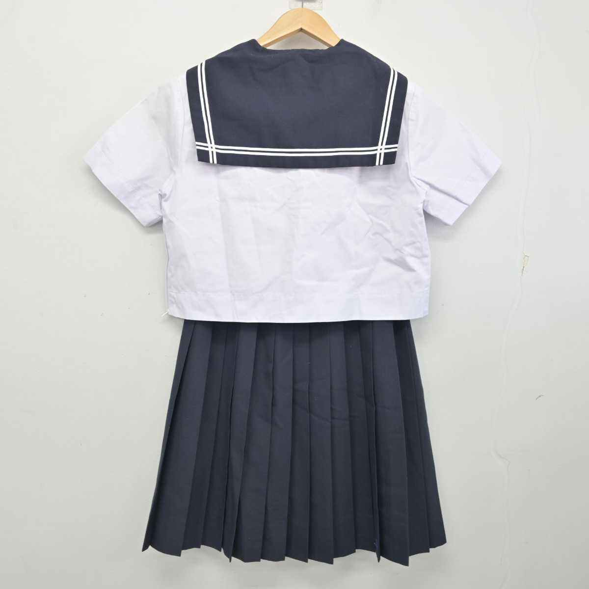 【中古】兵庫県 生野高等学校 女子制服 2点 (セーラー服・スカート) sf084227