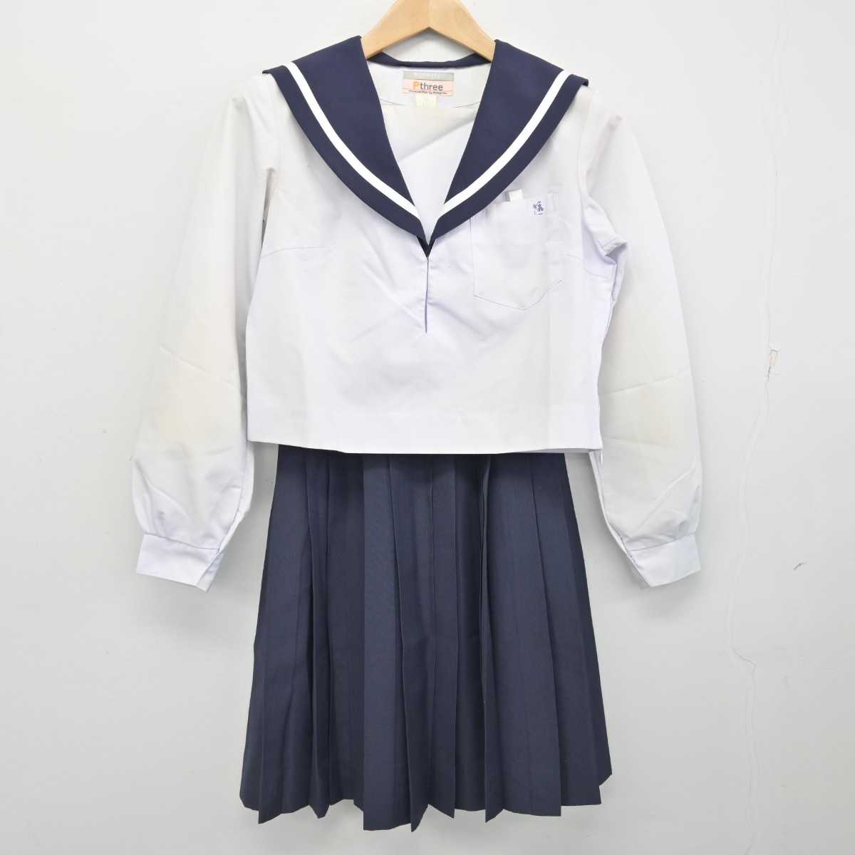 【中古】愛知県 刈谷北高等学校 女子制服 2点 (セーラー服・スカート) sf084233