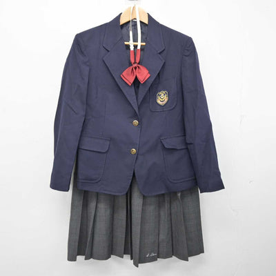 【中古】新潟県 新発田中央高等学校 女子制服 4点 (ブレザー・ニット・スカート) sf084241