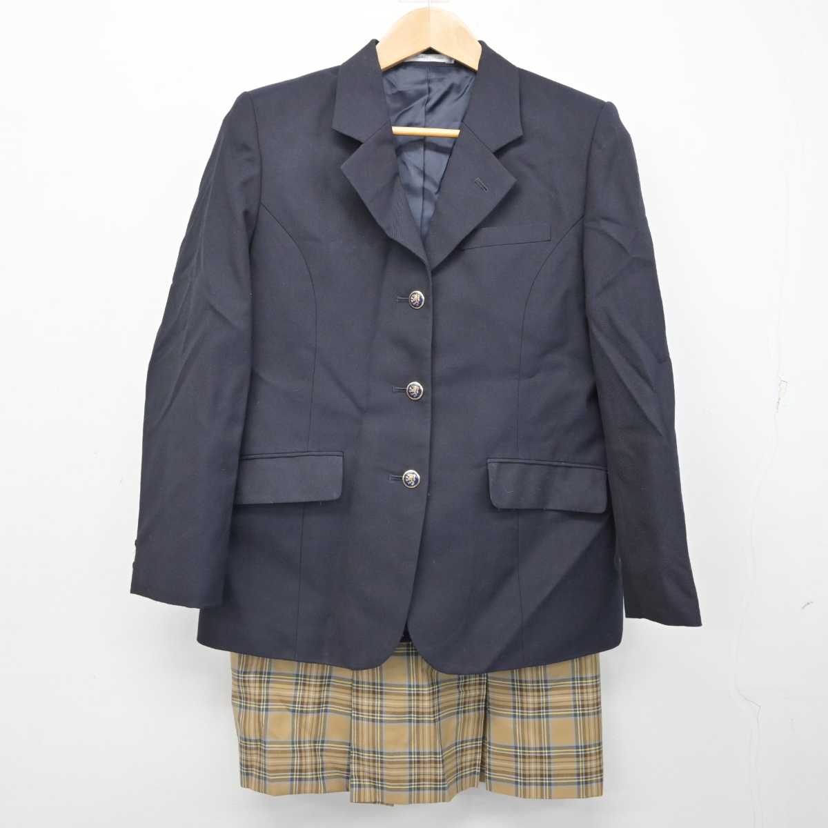 【中古】埼玉県 栄養専門学校 女子制服 3点 (ブレザー・ベスト・スカート) sf084243