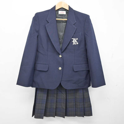 【中古】神奈川県 柏ケ谷中学校 女子制服 2点 (ブレザー・スカート) sf084244