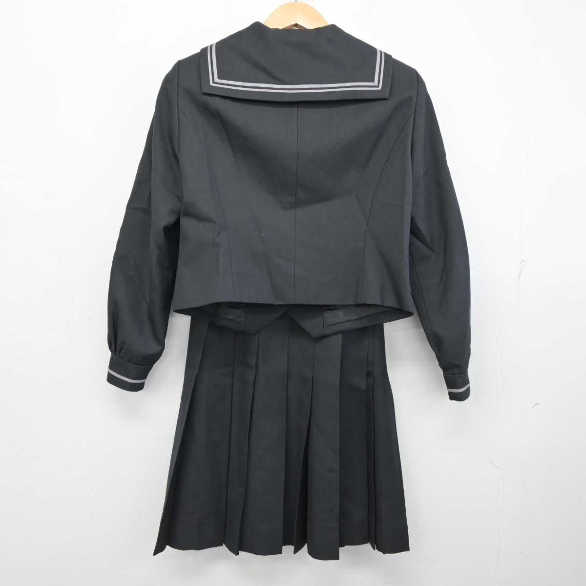 【中古】愛知県 名古屋女子大学中学校 女子制服 2点 (セーラー服・スカート) sf084267