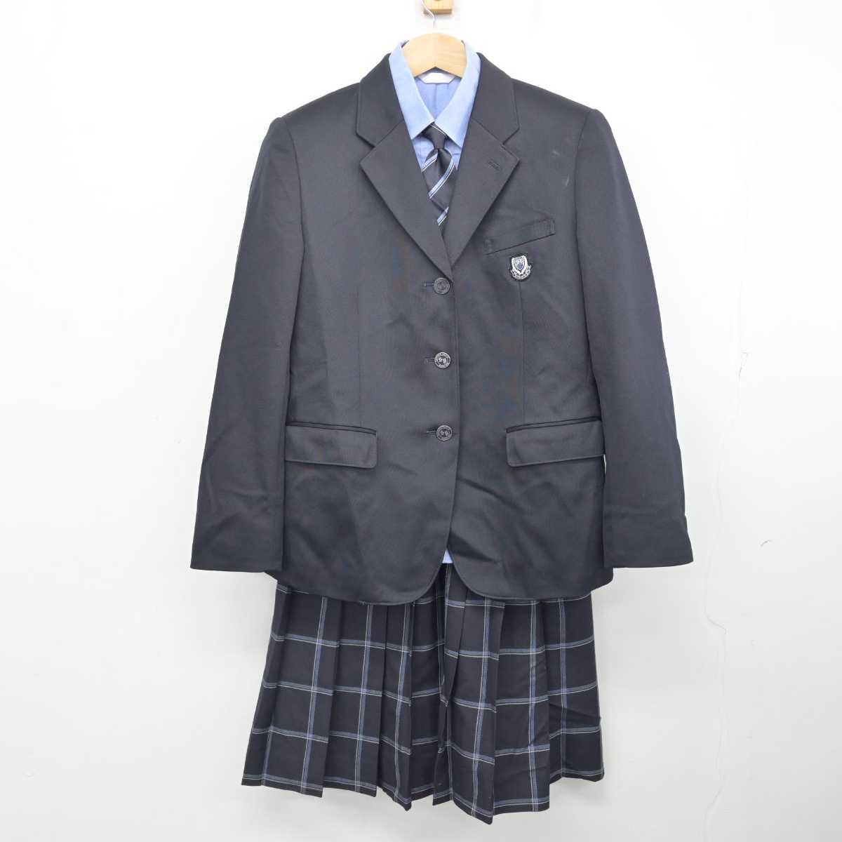 【中古】北海道  札幌新陽高等学校 女子制服 4点 (ブレザー・シャツ・スカート) sf084300