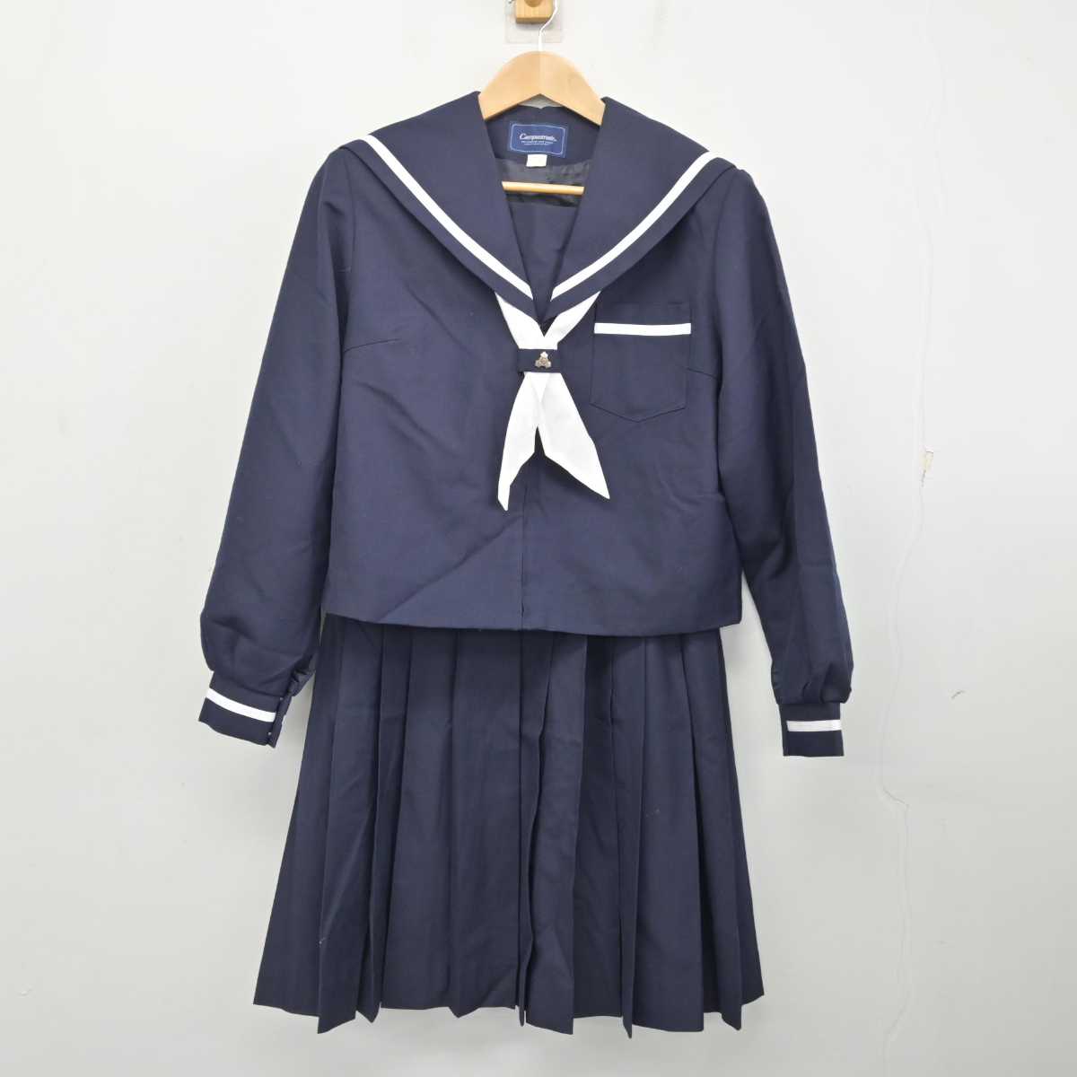 【中古】静岡県 浜松市立開成中学校 女子制服 4点 (セーラー服・スカート) sf084309