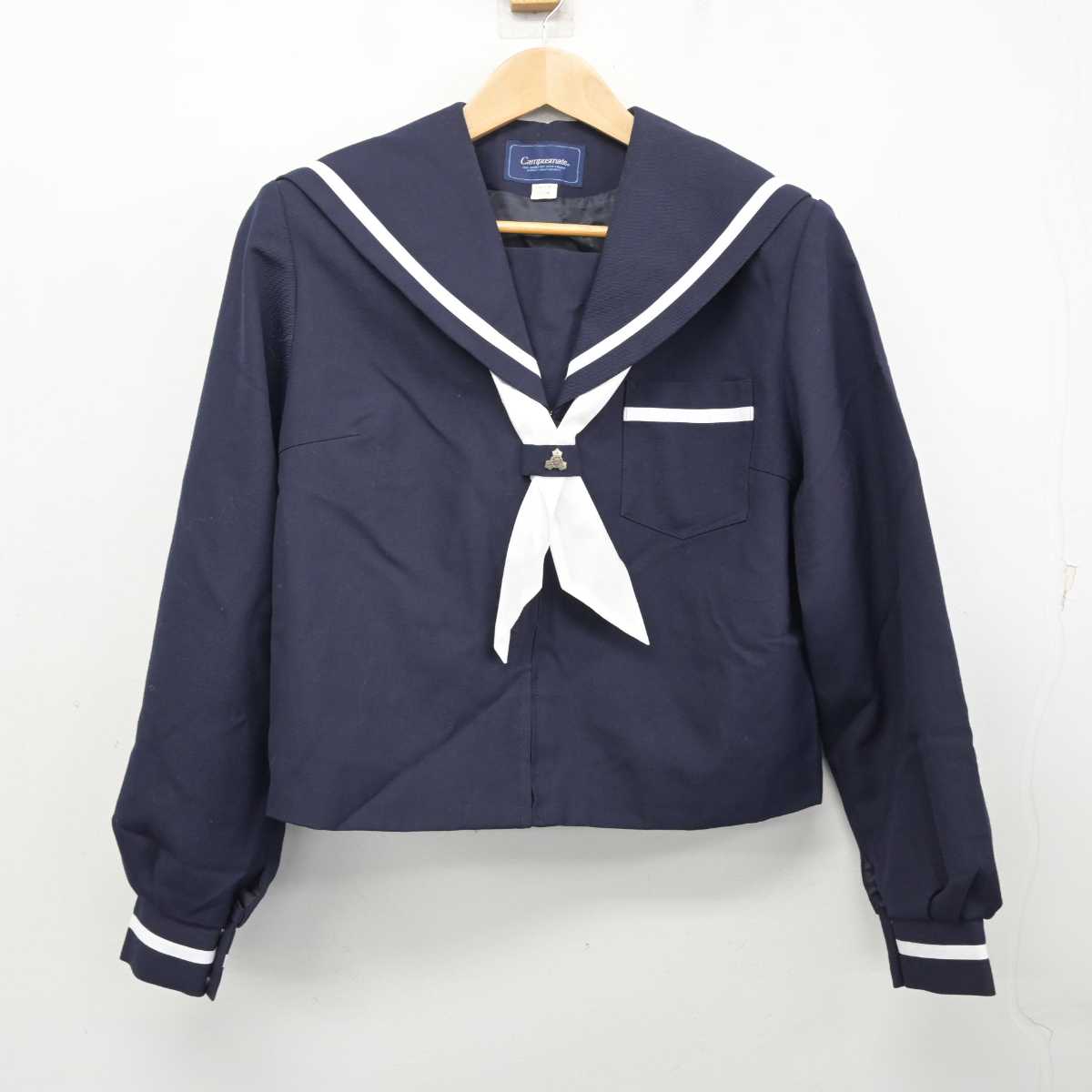 【中古】静岡県 浜松市立開成中学校 女子制服 4点 (セーラー服・スカート) sf084309