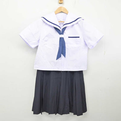 【中古】静岡県 浜松市立開成中学校 女子制服 3点 (セーラー服・スカート) sf084310