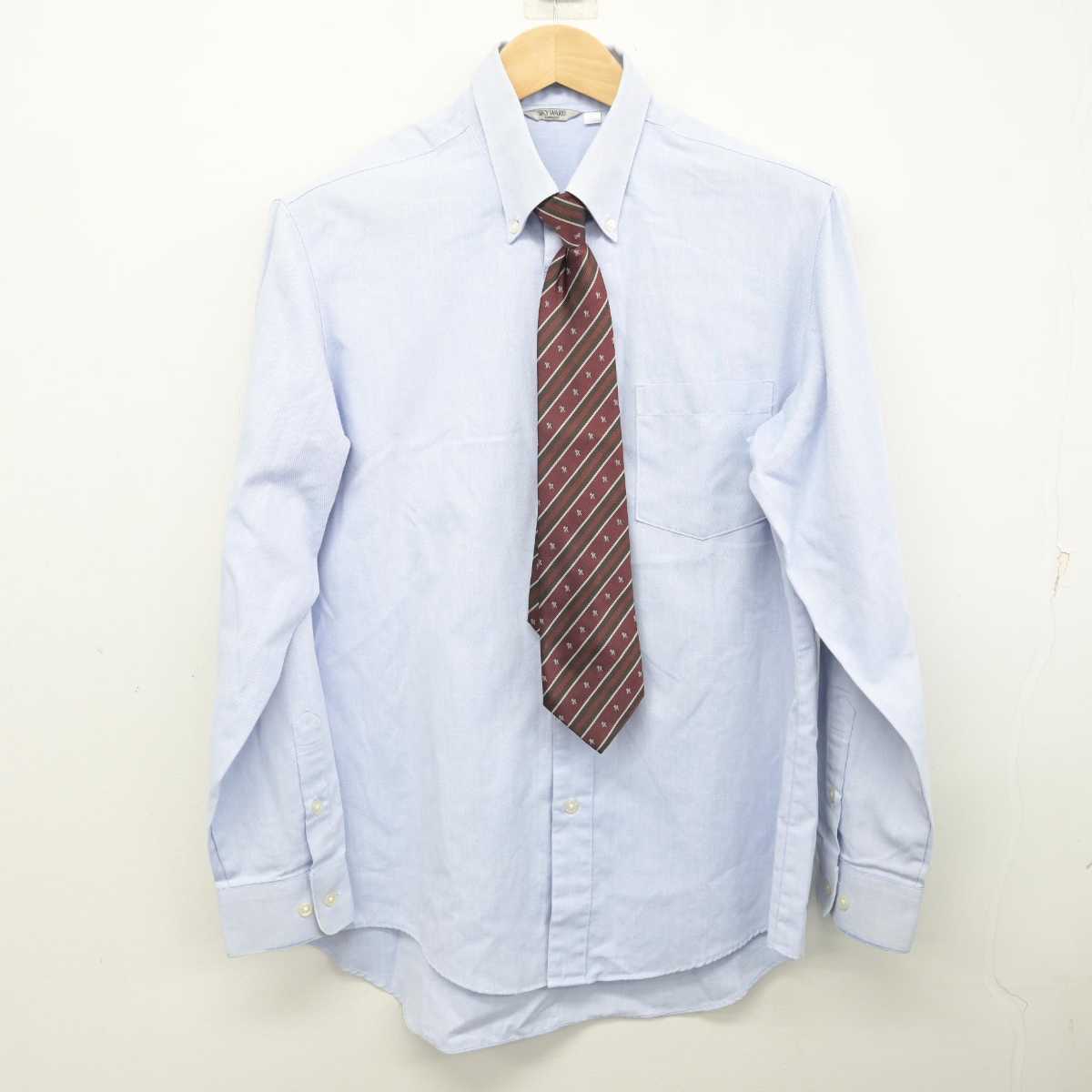 【中古】静岡県 浜松湖北高等学校 男子制服 3点 (ブレザー・シャツ) sf084315