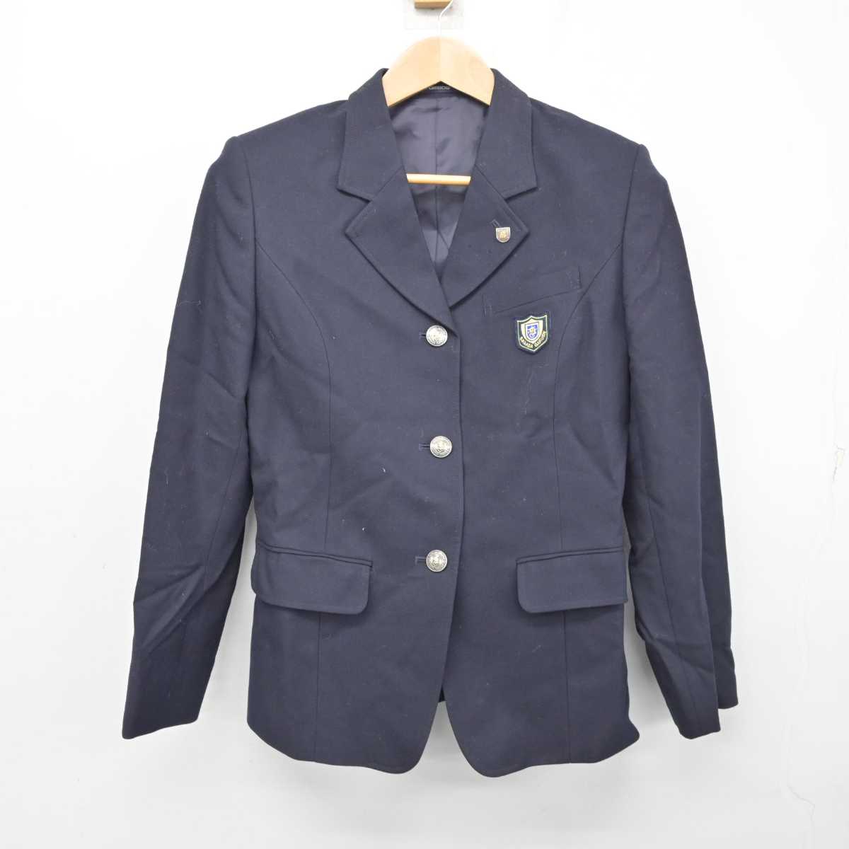 【中古】静岡県 笹田学園　高等課程 女子制服 3点 (ブレザー・スカート) sf084320